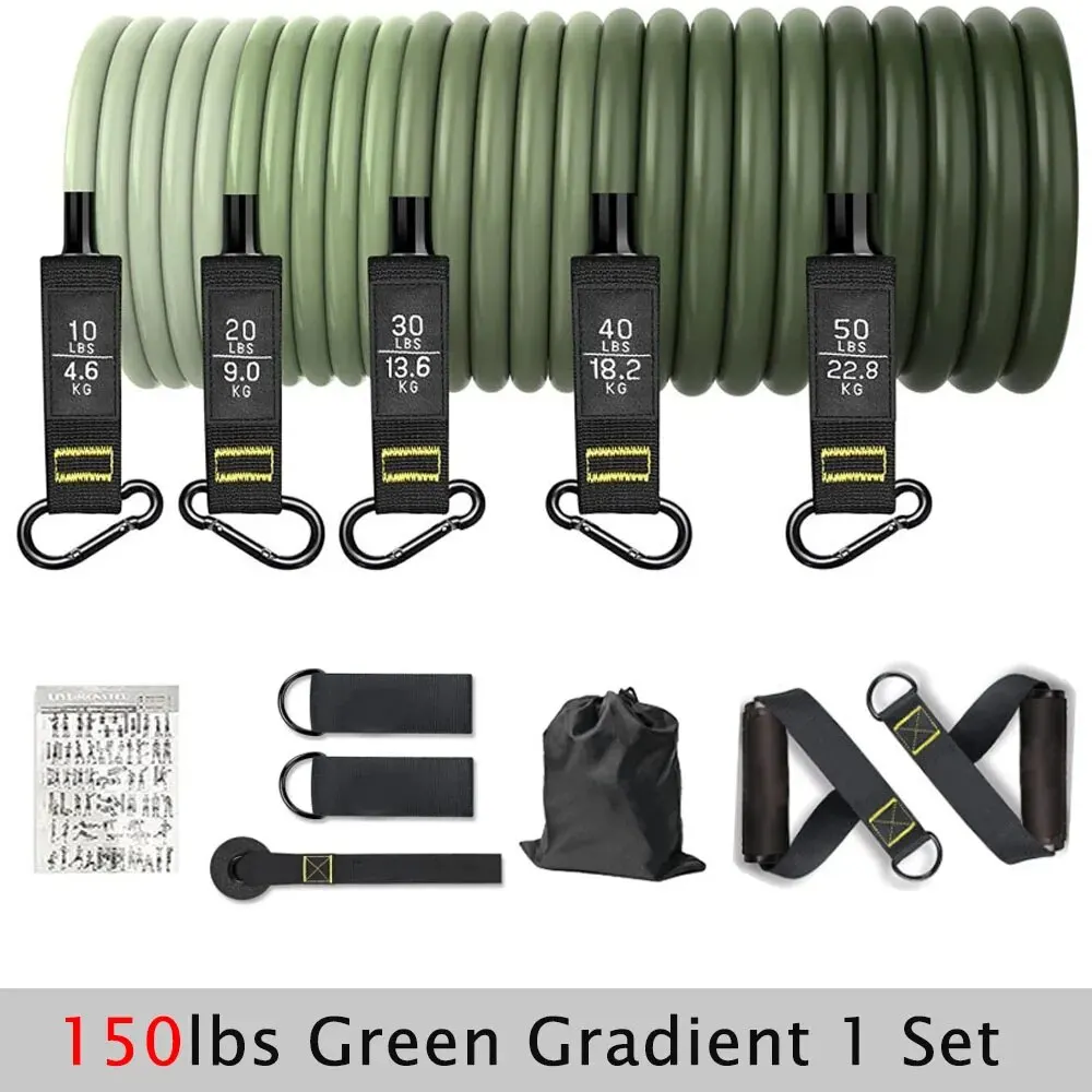 kit portátil de barra y bandas elásticas-Convierte cualquier lugar en tu gimnasio