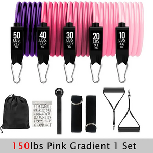kit portátil de barra y bandas elásticas-Convierte cualquier lugar en tu gimnasio