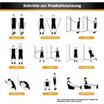 kit portátil de barra y bandas elásticas-Convierte cualquier lugar en tu gimnasio