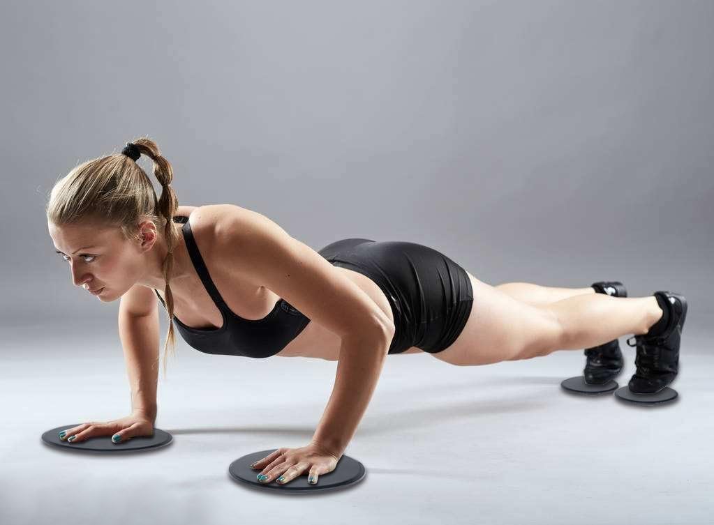 Discos deslizantes de entrenamiento: fortalece todo el cuerpo desde cualquier lugar.
