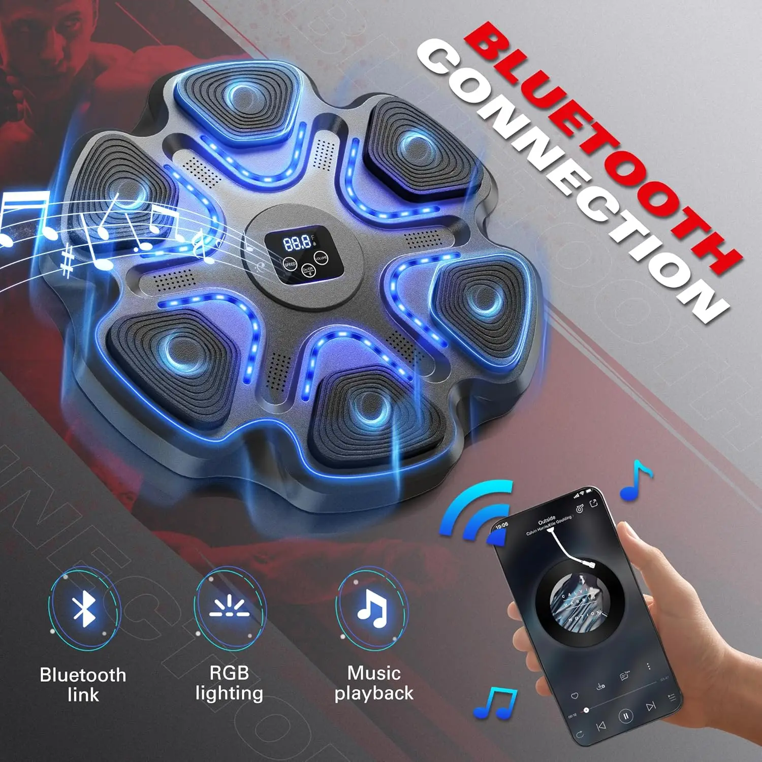 Máquina de Boxeo Inteligente-Entrena, diviértete y mejora tus reflejos desde casa