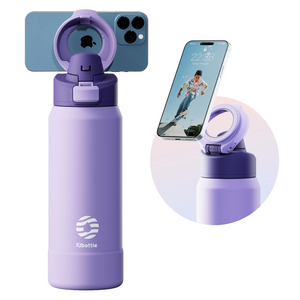 Botella Deportiva Magnética 2 en 1 – Hidratación + Soporte para tu Celular