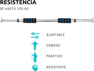 Barra de Dominadas Ajustable-Convierte cualquier puerta en tu gimnasio