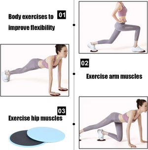 Discos deslizantes de entrenamiento: fortalece todo el cuerpo desde cualquier lugar.