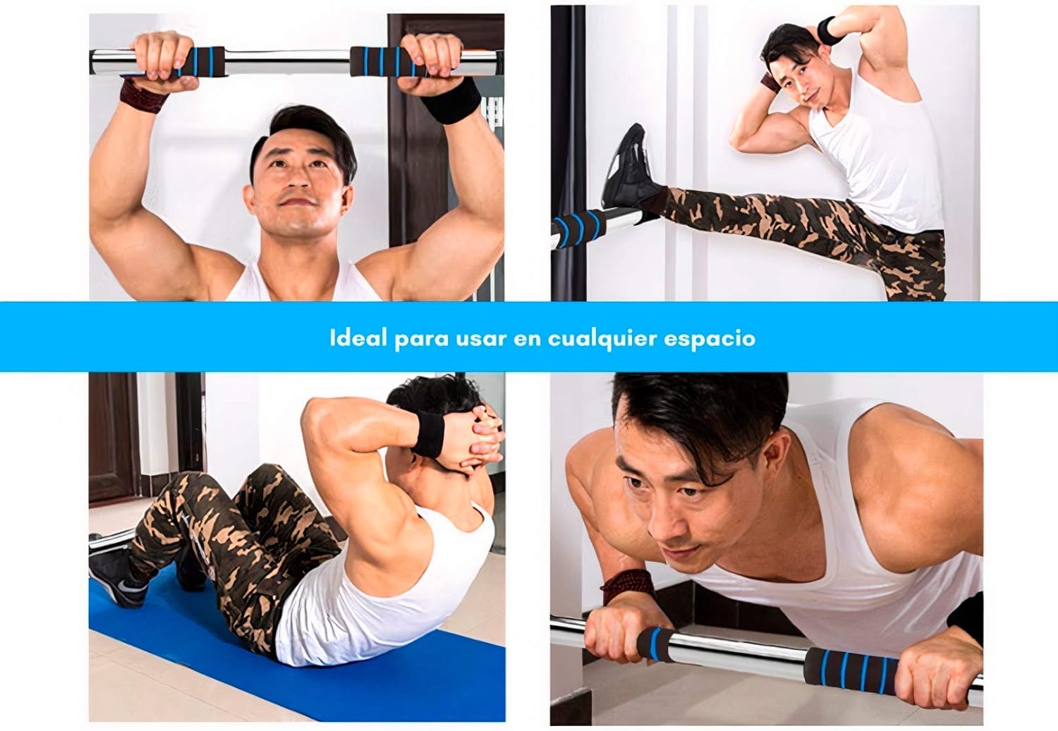 Barra de Dominadas Ajustable-Convierte cualquier puerta en tu gimnasio