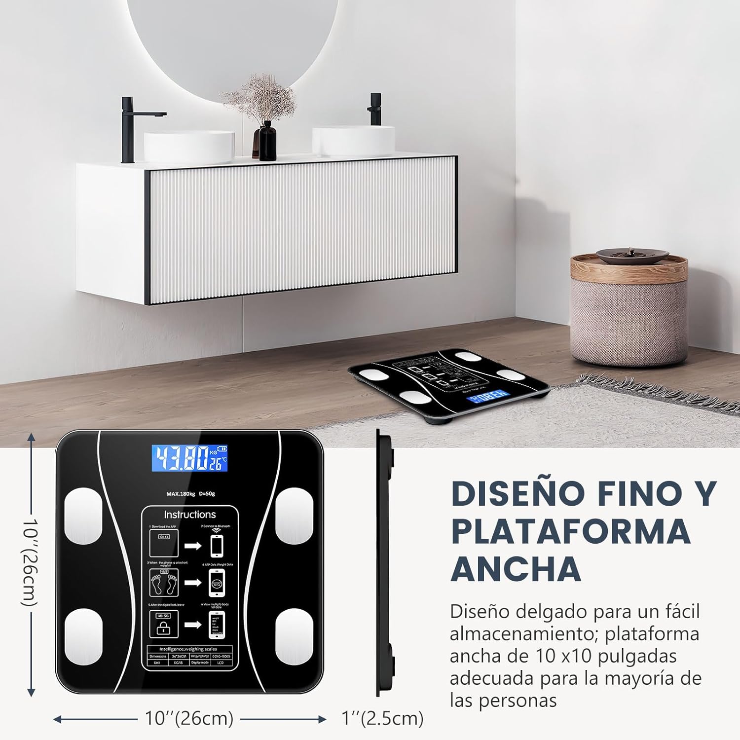 Báscula Inteligente  – Mide tu progreso con precisión