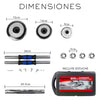 Kit de Mancuernas Ajustables de 20 kg con Barra y Discos