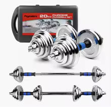 Kit de Mancuernas Ajustables de 20 kg con Barra y Discos