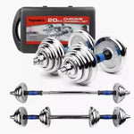 Kit de Mancuernas Ajustables de 20 kg con Barra y Discos