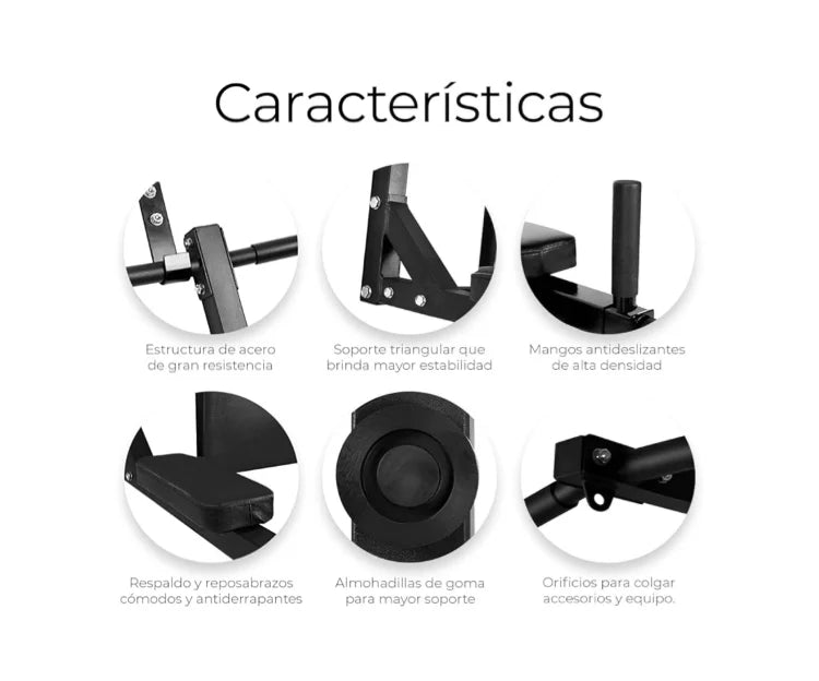 Home Gym Raganet-Barra de Dominadas 8 en 1