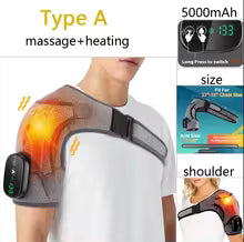 Masajeador de Hombro con Calor Inteligente-Alivio inmediato para dolor y lesiones