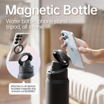 Botella Deportiva Magnética 2 en 1 – Hidratación + Soporte para tu Celular